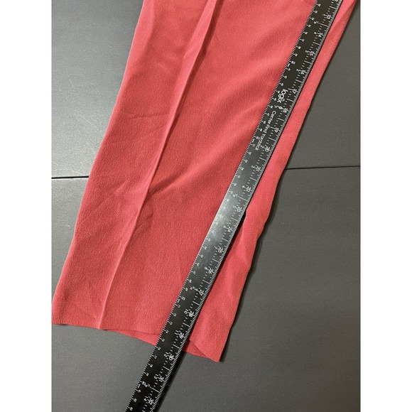 Valerie Steven's Pure Silk Pant Suit Size 8 Burgundy Lagenlook Business Preppy - Picture 12 of 14